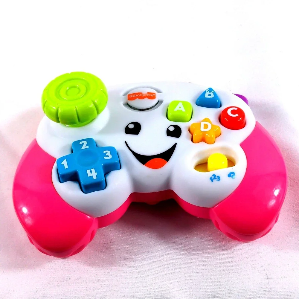 Fisher-Price Laugh & Learn Game & Learn Controller Pink Musical Toy FNT06
